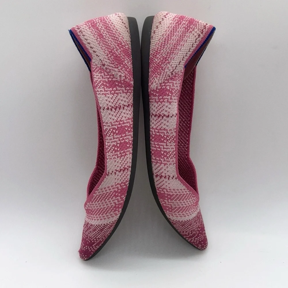 Rothy's Women's Patterned Pink Flats S size 8